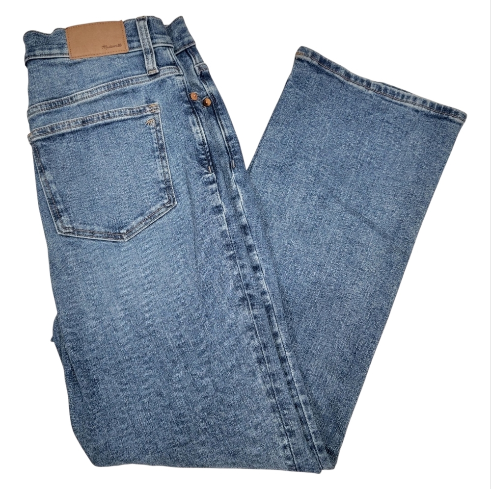 Madewell Cali Demi-Boot Jeans in Glenside Wash Blue Denim Women’s Size 28 - Picture 10 of 17